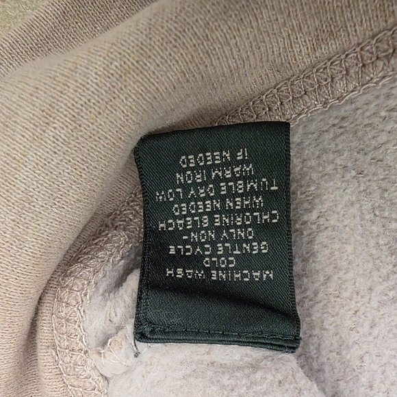 Lauren Ralph Lauren Vintage Style Tan Quilted Shoulder Sweatshirt Jacket 2X -XL - Picture 8 of 15